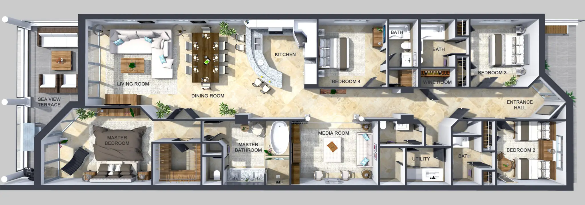 Sea Breeze condo floor plan