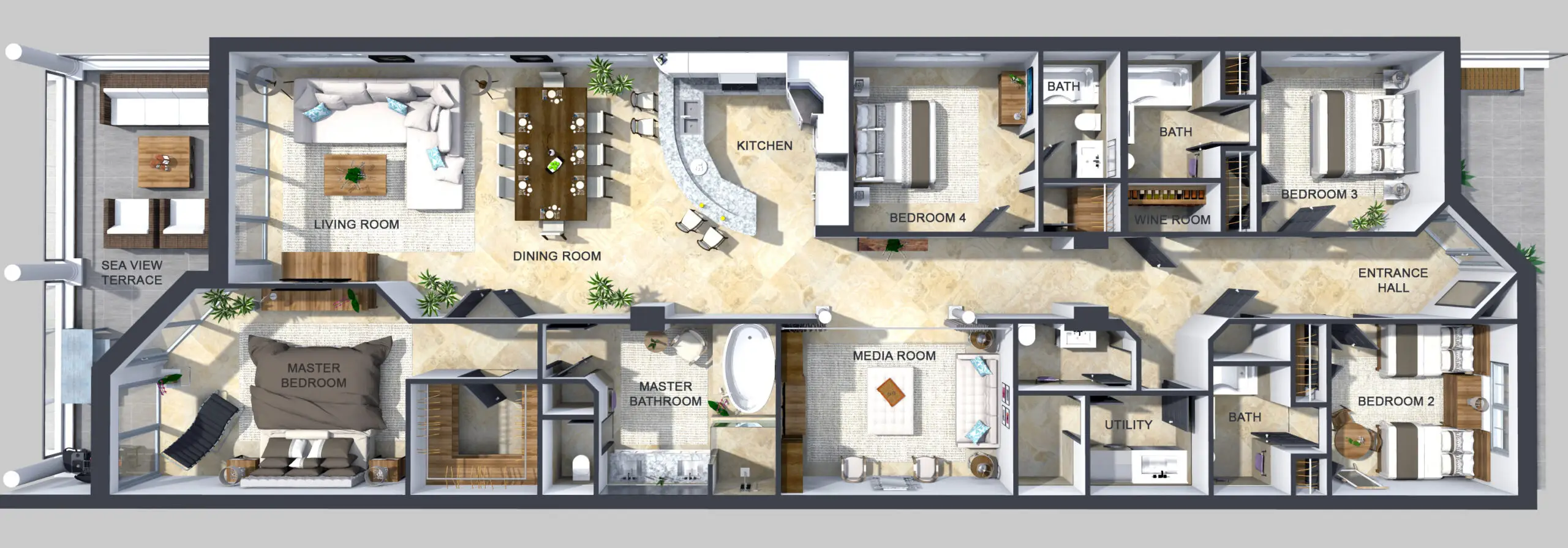 Sea Breeze condo floor plan
